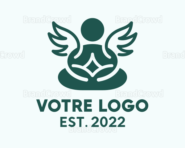 Angel Yoga Stretching Logo