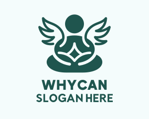 Angel Yoga Stretching  Logo