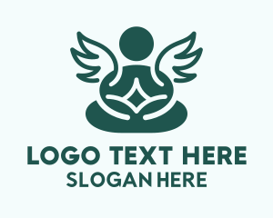 Angel Yoga Stretching  Logo