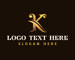 Firm - Fashion Boutique Letter K logo design