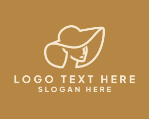 Floppy Hat - Fashion Hat Model logo design