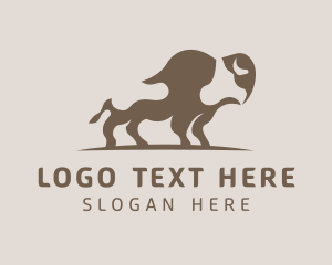 Farm - Native Bison Farm logo design