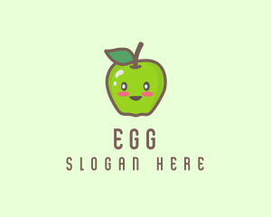 Grocer - Happy Apple Fruit logo design