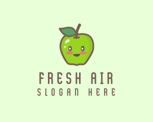 Happy Apple Fruit  logo design