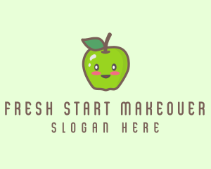 Happy Apple Fruit  logo design