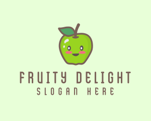 Fruity - Happy Apple Fruit logo design