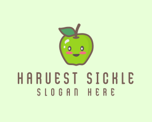 Happy Apple Fruit  logo design