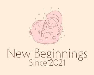 Birth - Baby Girl Sleepwear logo design