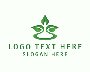 Plant - Leaf Nature Wellness logo design