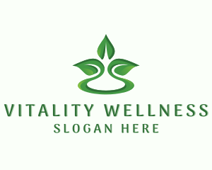 Leaf Nature Wellness logo design