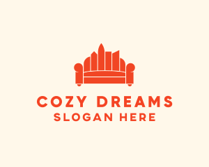 City Sofa Couch Furniture logo design