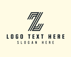 Stripe Commerce Business Letter Z logo design