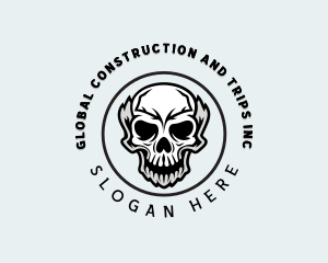 Gothic Indie Skull Logo
