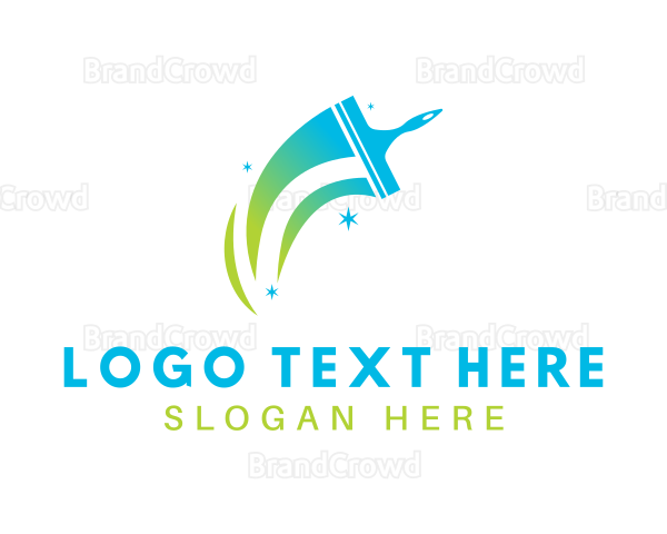 Gradient Squeegee Cleaner Logo