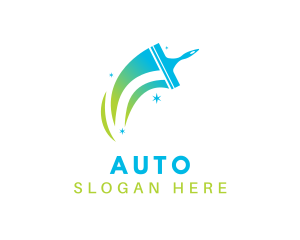 Gradient Squeegee Cleaner Logo