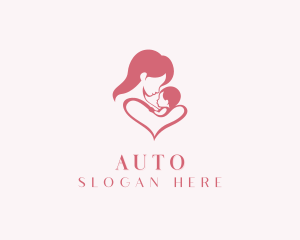Adoption - Mother Baby Parenting logo design