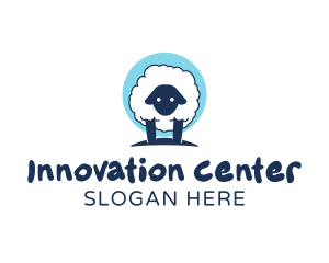 Center - Fluffy Sheep Wool logo design