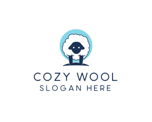 Fluffy Sheep Wool logo design