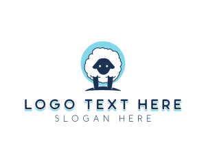 Fluffy Sheep Wool logo design