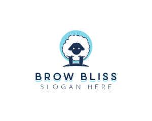 Fluffy Sheep Wool logo design