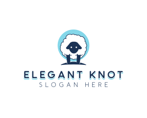 Fluffy Sheep Wool logo design