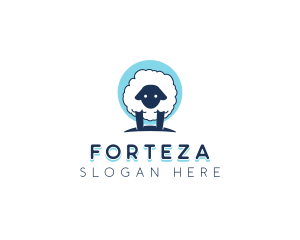 Fluffy Sheep Wool logo design