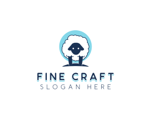 Fluffy Sheep Wool logo design