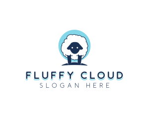 Fluffy Sheep Wool logo design