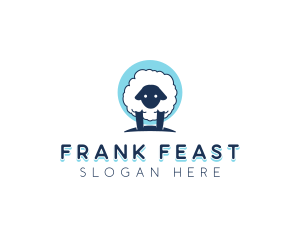 Fluffy Sheep Wool logo design