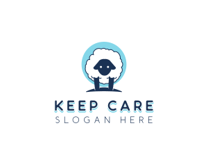 Fluffy Sheep Wool logo design