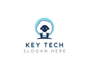 Fluffy Sheep Wool logo design