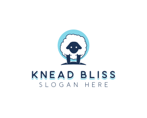 Fluffy Sheep Wool logo design