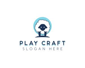 Fluffy Sheep Wool logo design