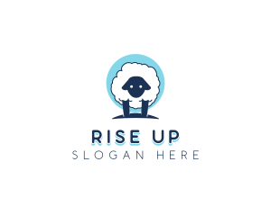 Fluffy Sheep Wool logo design