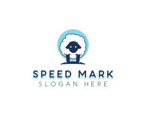 Fluffy Sheep Wool logo design