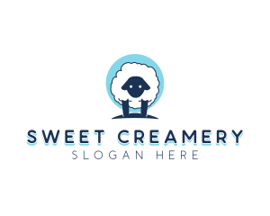 Fluffy Sheep Wool logo design