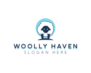 Fluffy Sheep Wool logo design