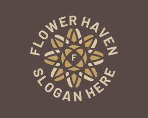 Wellness Yoga Flower  logo design