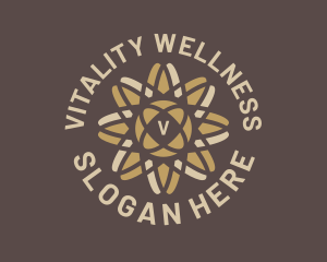 Wellness Yoga Flower  logo design