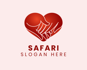 Support - Family Hand Heart logo design
