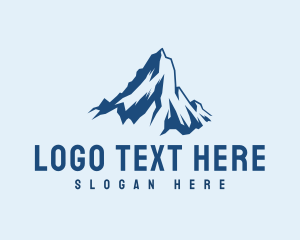 Lake - High Ice Mountain logo design