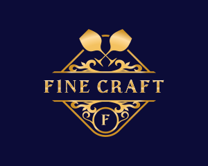 Luxury Wine Liquor logo design