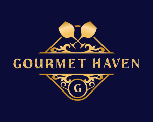 Luxury Wine Liquor logo design