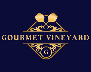Luxury Wine Liquor logo design