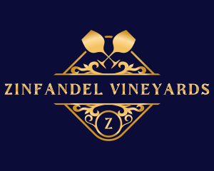 Luxury Wine Liquor logo design