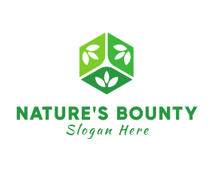 Natural Organic Cube logo design