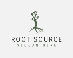 Root - Nurture Nature Tree logo design