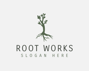 Root - Nurture Nature Tree logo design