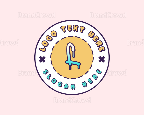 Cute Paint Drip Business Logo