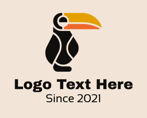 Tropical Bird - Toucan Bird Aviary logo design